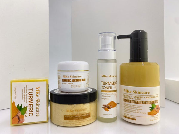 Kit anti-acné 5 en 1 au curcuma